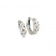 Classic Tri-gem Hoop Earrings