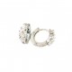 Classic Tri-gem Hoop Earrings