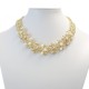 Sunshine Leaves n Pearls Necklace