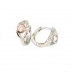 Sally Eyes Pink Hoop Earrings