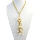 Rich Golden Waterfall Necklace