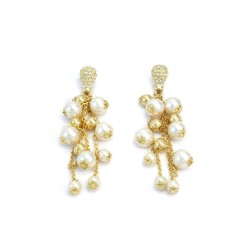 Rich Golden Waterfall Earrings
