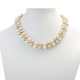 Perla in White n Creamrose Necklace