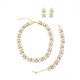 Perla in White n Creamrose Necklace