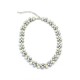 Perla in White n Light Gray Necklace