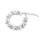Perla in White n Light Gray Bracelet