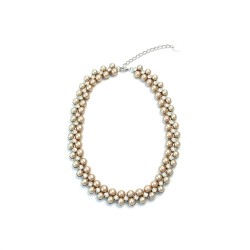 Perla in Powder Almond Necklace