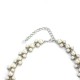 Margaux White Pearl Curved Necklace