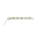 Margaux White Pearl Curved Link Bracelet