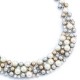 Margaux 3-Tone Pearl Curved Necklace