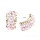 Pink Dome Statement Earrings