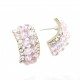 Pink Dome Statement Earrings