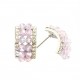 Pink Dome Statement Earrings