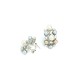 Margaux 3-Tone Pearl Curved Earrings