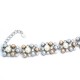 Margaux 3-Tone Pearl Curved Link Bracelet
