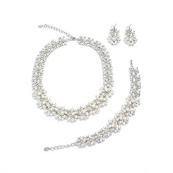Winter Leaves n Pearls Set