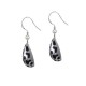 Silver Animal Instincts Oval Drop Earrings