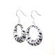 Silver Animal Instincts Round Drop Earrings