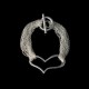 Silver Luscious Stretched Heart Bracelet