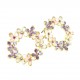 Enamel Floral Garden Earrings