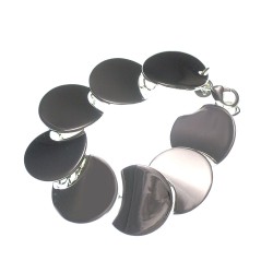 Silver Curved VIII Bracelet