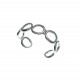 Silver Round Cutouts Cuff