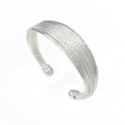Silver Multi Row Chain Cuff