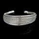 Silver Multi Row Chain Cuff