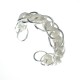 Silver Meshed Coils Cuff