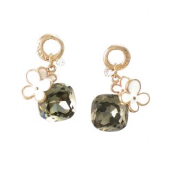 Olivily Floral Drop Studs