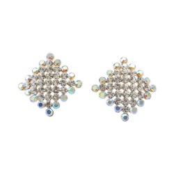 Dazzling Flat Rhombus Studs