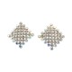 Dazzling Flat Rhombus Studs