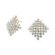 Dazzling Flat Rhombus Studs
