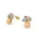 Demure Pastel Floral Studs