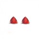 Fiery Red Stud Earrings