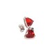 Fiery Red Stud Earrings