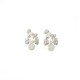 Bow Blossoms White Earrings
