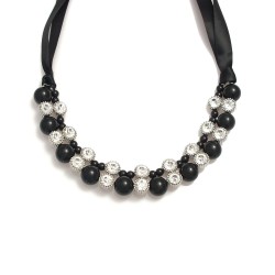 Night Time Ribbon Necklace