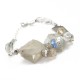 Ash Gray Buds Bracelet