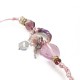 Amarath Pink Circles-in-Circle Bracelet