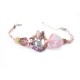 Amarath Pink Circles-in-Circle Bracelet