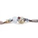 Purple Clear Circle Bracelet