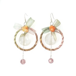 Garden Ribbon Drop Earrings
