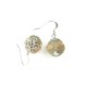 Sepia Ribbon Buds Necklace and Earrings Set
