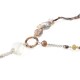 Sepia Ribbon Buds Necklace and Earrings Set