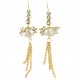 Ashlynn Champagne Crystal Earrings