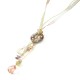 Garden Ribbon Necklace and Earrings Set