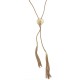 Dreamcatcher Faux Lariat Necklace