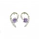 Violet Sparkles 9 Stud Earrings