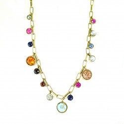 Round Sparkles Opera Necklace